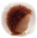 Teil 3/4: Gr 40-48cm Puppenhaare aus Glattmohairgarn KASTANIENBRAUN Haarlänge Flaum