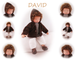 DAVID Puppenkind  44cm