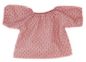 Preview: Puppenbluse rosa kariert 38-44cm