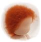 Preview: Teil 3/4: Gr 30cm Puppenhaare Glattmohairgarn ROSTROT Haarlänge Flaum