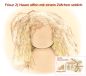 Preview: Teil 3/4: Gr 54cm Puppenhaare/Frisur aus Tibetlammfell HELLBLOND/gemischte Haarlänge 9-12cm