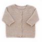 Preview: Baumwoll-Strickjacke beige 54cm (IF)