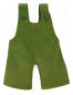 Preview: Puppen-Latzhose Kord grün 38-42cm