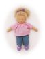 Preview: Puppenbluse rosé kariert  28-30cm