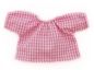 Preview: Puppenbluse rosé kariert  28-30cm
