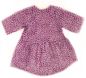Preview: Puppenkleid bordeaux-rosé geblümt 42-48cm