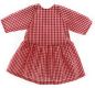 Preview: Puppenkleid rot-kariert 42-48cm