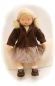 Preview: Puppen-Kapuzenjacke braun 42-48cm