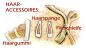 Preview: Teil 3/4: Gr 54cm Puppenhaare/Frisur aus Tibetlammfell HELLBLOND/gemischte Haarlänge 9-12cm