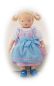 Preview: Puppen-Dirndl rosé-blau 42-48cm