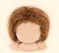 Preview: Teil 3/4: Gr 54cm Puppenhaare aus Mohairfellgewebe HONIGBRAUN/Haarlänge 4cm