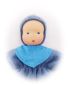 Preview: Schmusepuppe mittelblau 27cm