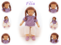 Preview: FILIA Puppenkind  44cm
