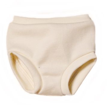 Puppen-Unterhose beige mit Bündchen 40-48cm