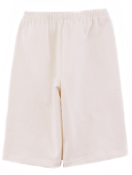 Puppenhose weiss aus Jersey 3/4 lang 40-48cm