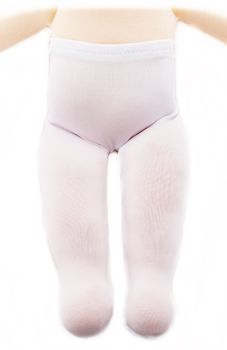 Puppen-Strumpfhose weiss synthetik 38-42cm