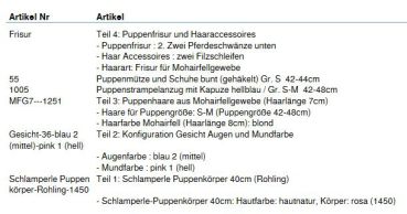 Wunschpuppe für Bestellung 201610280