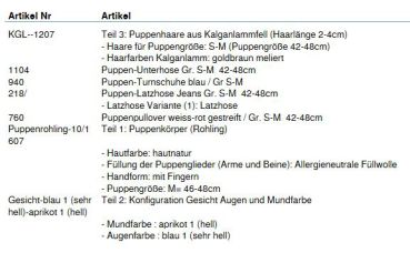 Wunschpuppe für Bestellung 201610335