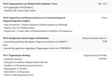 Wunschpuppe für Bestellung 201710526