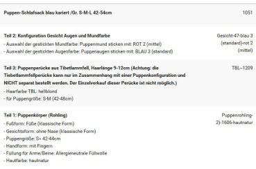 Wunschpuppe für Bestellung 201710587