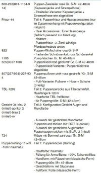 Wunschpuppe für Bestellung 201800007