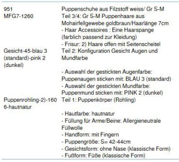 WUNSCHPUPPE für Bestellung 201800454
