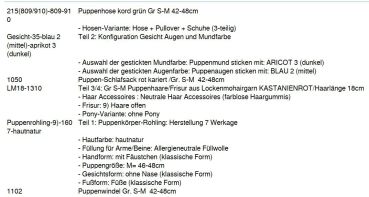 WUNSCHPUPPE für Bestellung 201900004