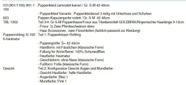 WUNSCHPUPPE für Bestellung 201900015