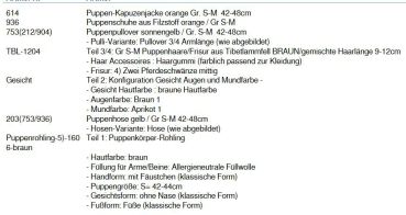 WUNSCHPUPPE für Bestellung 201900022