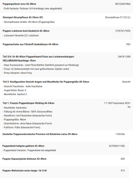 WUNSCHPUPPE für Bestellung 202001211