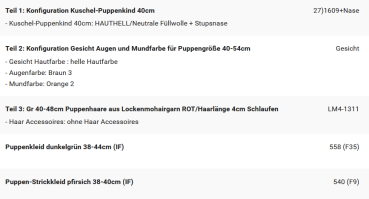 WUNSCHPUPPE für Bestellung 202600044