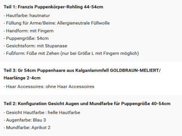 WUNSCHPUPPE für Bestellung 202600114