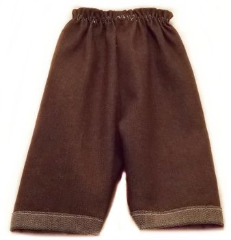 Puppenjeanshose braun 42-48cm