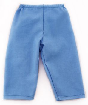 Puppenhose hellblau 42-48cm