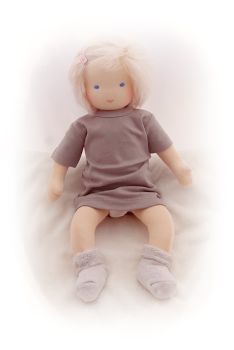 Puppen T-Shirt  beige 54cm (IF)