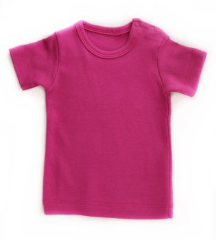 Puppen T-Shirt dunkelpink 54cm (IF)