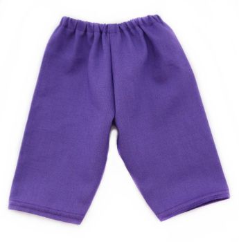Puppenhose violett 38-40cm