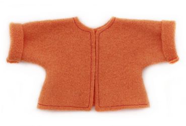 Filz-Puppenjacke zartaprikot  28-30cm