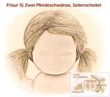 Teil 3/4: Gr 40-48cm Puppenhaare aus Mohairfellgewebe hellbraun/Haarlänge