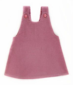 Trägerkleid feincord altrosa 42-48cm