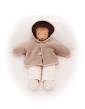 Kapuzenjacke beige  28-30cm