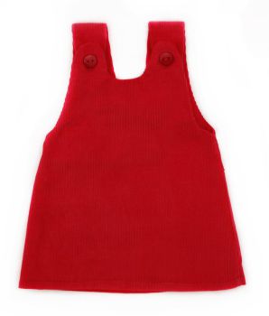 Trägerkleid  Kord rot 38-44cm