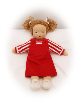 Trägerkleid  Kord rot 38-44cm