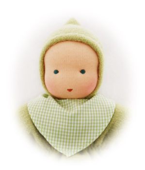 Schmusepuppe lindgrün 27cm