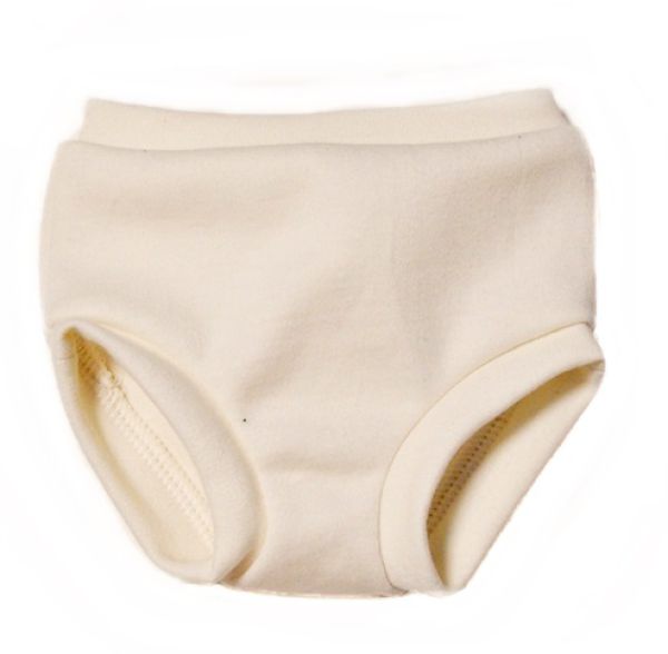 Puppen-Unterhose beige mit Bündchen 40-48cm
