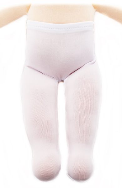 Puppen-Strumpfhose weiss synthetik 38-42cm
