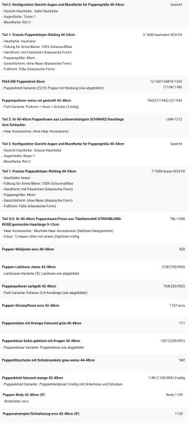 WUNSCHPUPPE für Bestellung 202001093