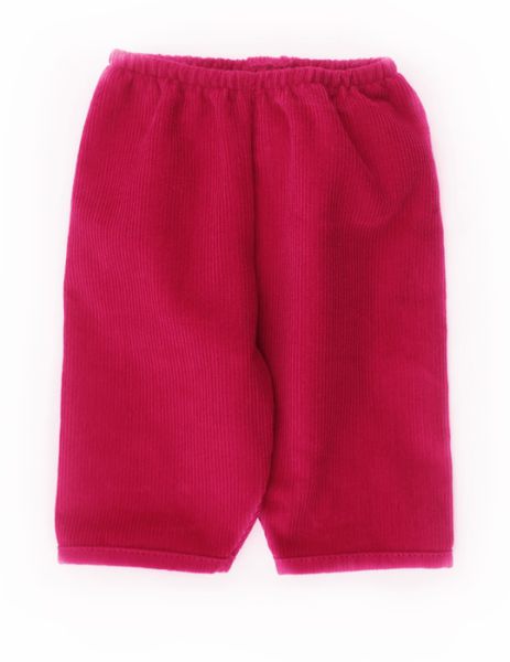Puppenhose kord dunkelpink 42-48cm