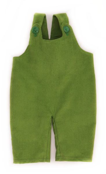 Puppen-Latzhose kord dunkelgrün 42-48cm