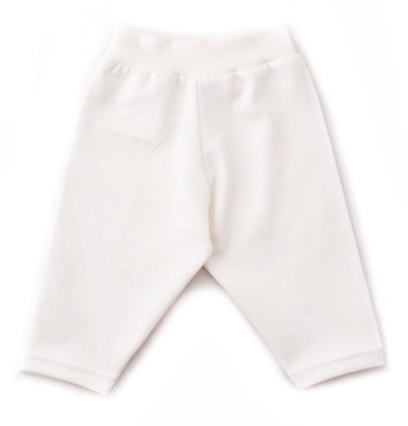 Puppenleggings weiss aus Jersey  42-48cm